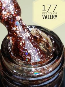 177 Steenrode Glitter Gellak