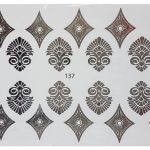 Goud Kleur Water Transfer Stickers 137