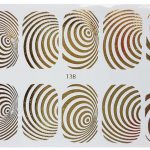 Goud Kleur Water Transfer Stickers 138