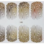 Goud Kleur Water Transfer Stickers 140